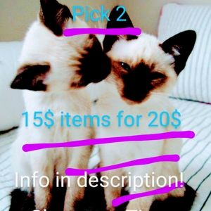 Bundle 2 15$ items for 20$!!